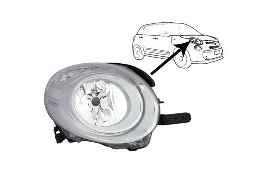 Headlight 1609964 Van Wezel