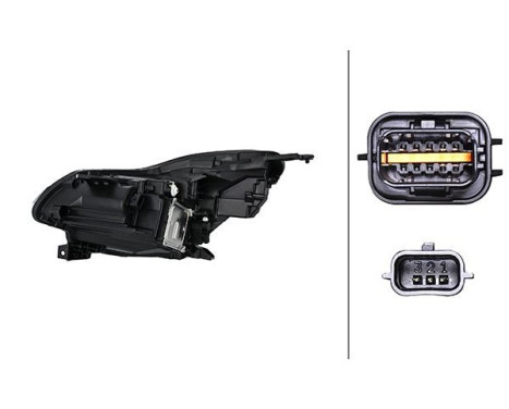 Headlight 1EX 013 930-621 Hella, Image 2