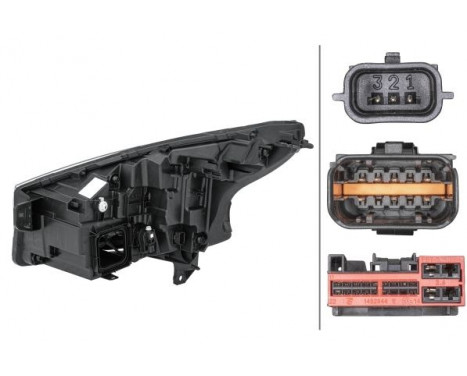 Headlight 1EX 014 031-101 Hella, Image 2
