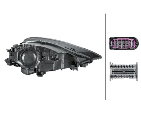 Headlight 1EX 014 690-031 Hella, Image 2