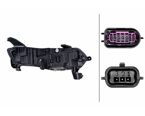 Headlight 1EX 015 142-811 Hella, Image 2