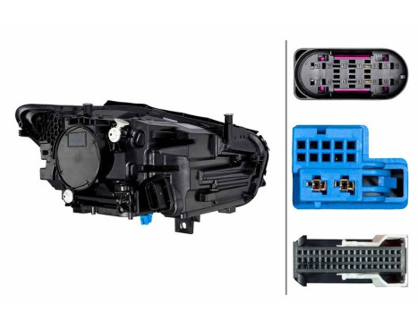 Headlight 1EX 015 558-511 Hella, Image 2
