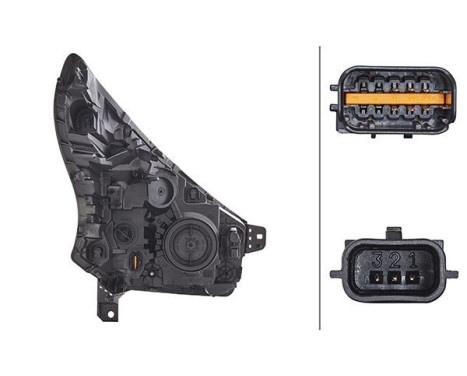 Headlight 1LE 011 565-171 Hella, Image 2