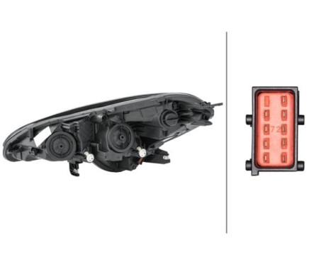 Headlight 1LF 011 830-041 Hella, Image 2