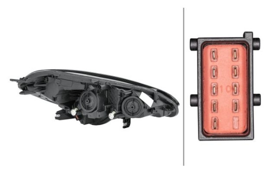 Headlight 1LF 011 830-071 Hella, Image 2