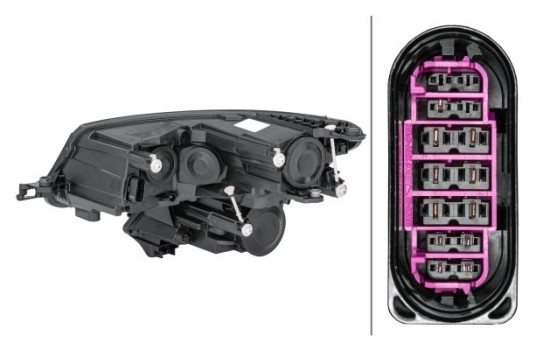 Headlight 1LF 012 669-121 Hella, Image 2
