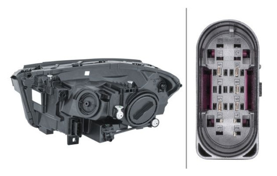 Headlight 1LG 013 074-141 Hella, Image 2