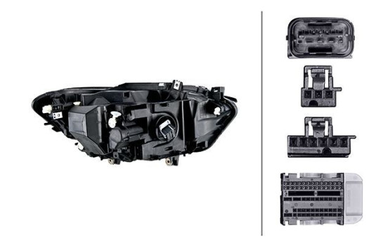 Headlight 1LX 011 930-931 Hella, Image 2