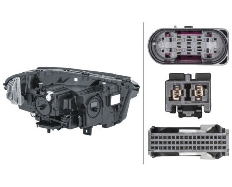 Headlight 1LX 013 074-631 Hella, Image 2