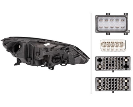 Headlight 1LX 354 829-231 Hella, Image 2