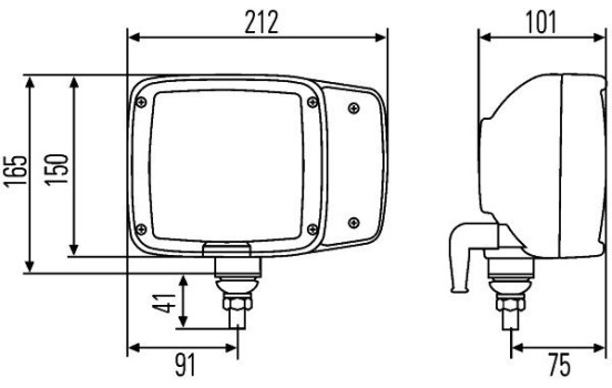 Headlight 1SA 996 120-051 Hella