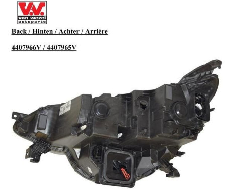 Headlight 4407965V Van Wezel, Image 2