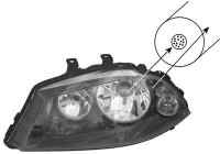 Headlight 4917965 Van Wezel