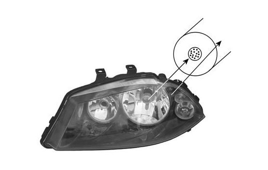 Headlight 4917965 Van Wezel