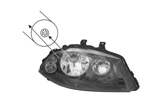 Headlight 4917966 Van Wezel
