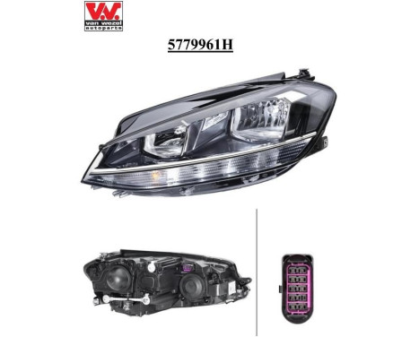 Headlight 5775961H Van Wezel, Image 2