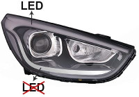 Headlight 8262962 Van Wezel