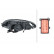 Headlight left 1EF 011 830-011 Hella, Thumbnail 2