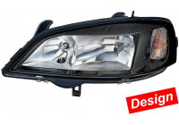 Headlight left 1EG 007 640-391 Hella