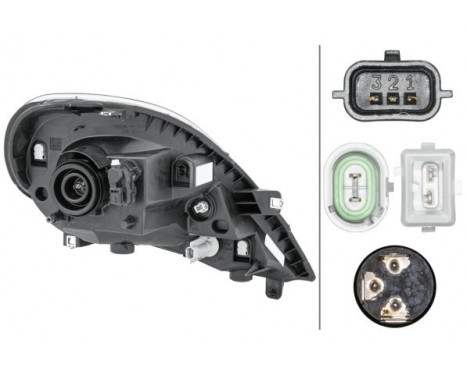 Headlight left 1EH 354 541-011 Hella, Image 3