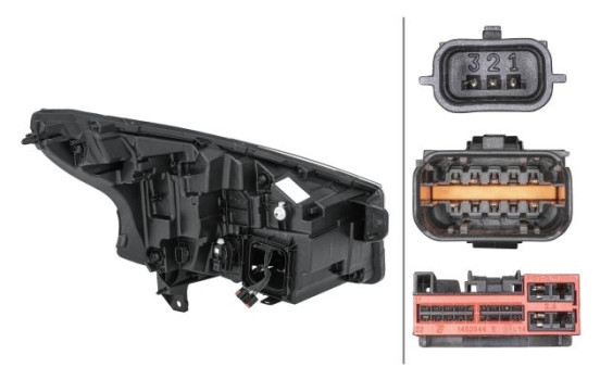 Headlight left 1EX 014 031-091 Hella, Image 2