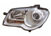 Headlight left 2 X H7 Chrome including actuator 5857961 Van Wezel