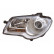Headlight left 2 X H7 Chrome including actuator 5857961 Van Wezel