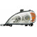 Headlight left 20-0662-05-2 TYC