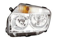 Headlight left 4x2 H7+H1 +/-ElektrischReg. 1555961 Van Wezel
