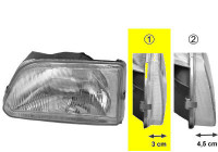 Headlight left 5322941 Van Wezel