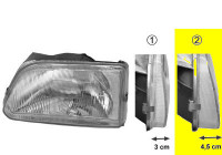 Headlight left 5322943 Van Wezel