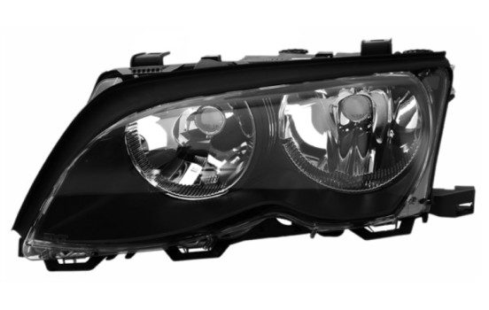 Headlight left BLACK from 9/'01 including actuator 0649963 Van Wezel