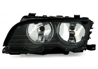 Headlight left BLACK until 8/'02 including actuator 0646965 Van Wezel