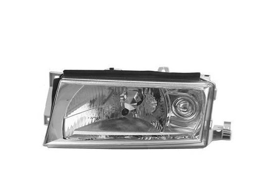 Headlight left from 10/'00 with FOG LIGHT HOLE 7621963 Van Wezel