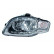 Headlight left from '07 H7+H7 0326963 Van Wezel