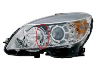 Headlight left from '07 H7+H7 3091963 Van Wezel