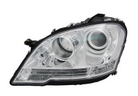 Headlight left from 7/'08 H7+H7 including actuator 3088961 Van Wezel