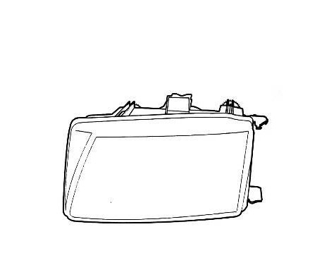 Headlight left from 7/'96 +/-ElektrischREG. 4913961 Van Wezel, Image 2