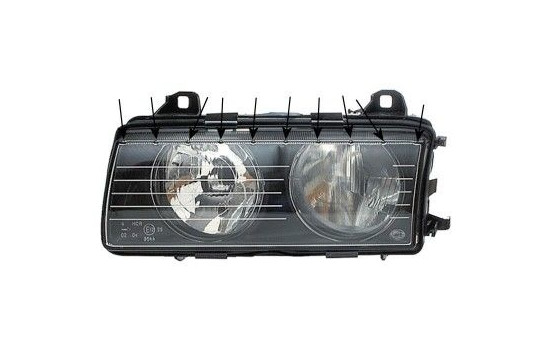Headlight left From 9/'94+ NOT COMPACT H7+H7 0640965 Van Wezel, Image 5
