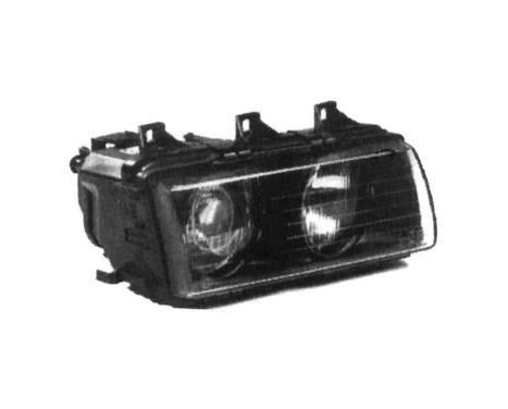Headlight left From 9/'94+ NOT COMPACT H7+H7 0640965 Van Wezel, Image 3