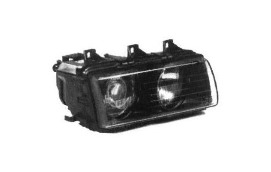 Headlight left From 9/'94+ NOT COMPACT H7+H7 0640965 Van Wezel, Image 3