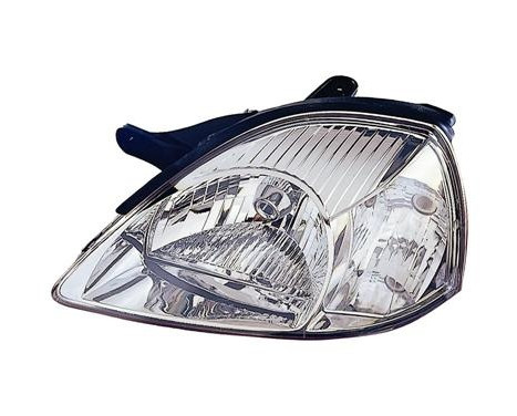 Headlight left H4 only from 2002, White Flashing light including MOTOR 8316963 Van Wezel