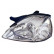 Headlight left H4 only from 2002, White Flashing light including MOTOR 8316963 Van Wezel