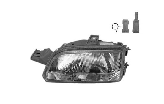 Headlight left H4 +/-REG.ELEC.TYPE HELLA 1754961 Van Wezel, Image 3
