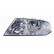 Headlight left H7+H1 7622961 Van Wezel