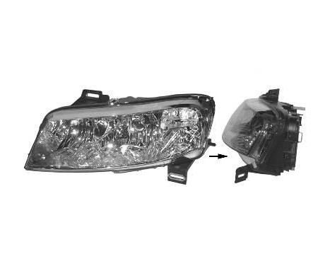 Headlight left H7+H1+H1. to '03 5-door 1626961 Van Wezel, Image 3