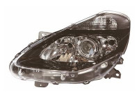 Headlight left H7+H7+H1 BLACK Steering 4333965 Van Wezel