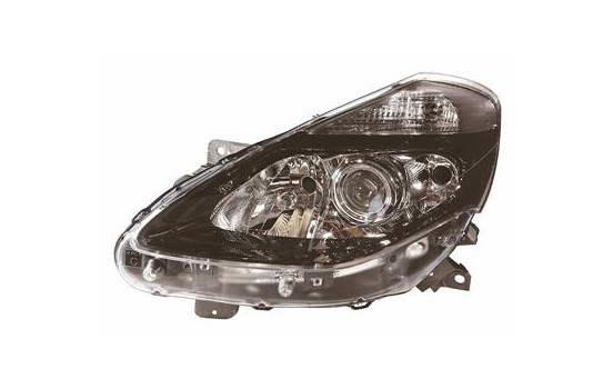 Headlight left H7+H7+H1 BLACK Steering 4333965 Van Wezel