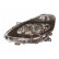 Headlight left H7+H7+H1 BLACK Steering 4333965 Van Wezel, Thumbnail 2