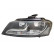 Headlight left H7+H7 including actuator 0334961 Van Wezel